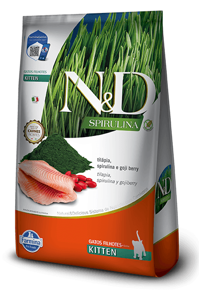 N&D Spirulina - Tilápia, Spirulina e Goji Berry